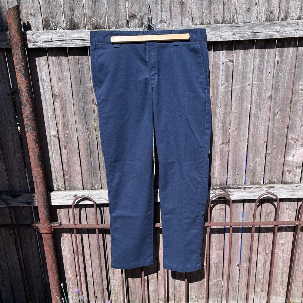 Dickies Men's Flex Slim Fit Taper Leg Multi Use Pocket Work Pants - Navy